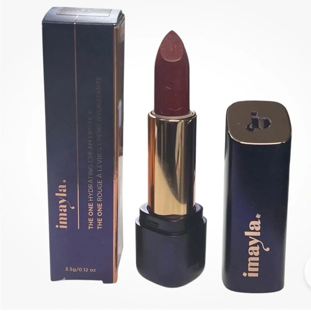 Imayla The One Hydrating Cream Lipstick - in Juicy Cherry Deep Red New in Box
